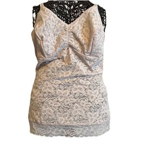 Bali Lace Cami Top 2XL Blush Neutral Feminine Fairycore Coquette